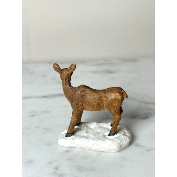 Lemax Deer Figurine Christmas Village Accessory | Winter Wildlife Resin Figure | - Picture 3 of 7